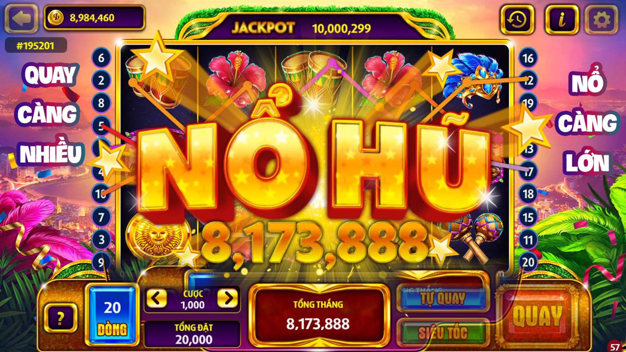 Nổ hũ đổi thưởng: dành cho những người mới 1 Giao diện nổ hũ đổi thưởng cực kỳ thu hút người chơi